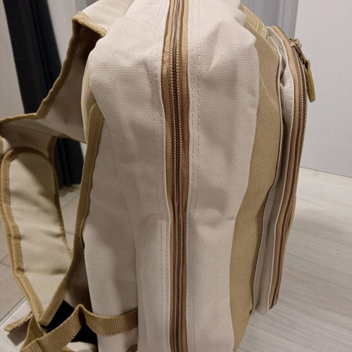 Crossbody bag new, beige, durable material for daily use