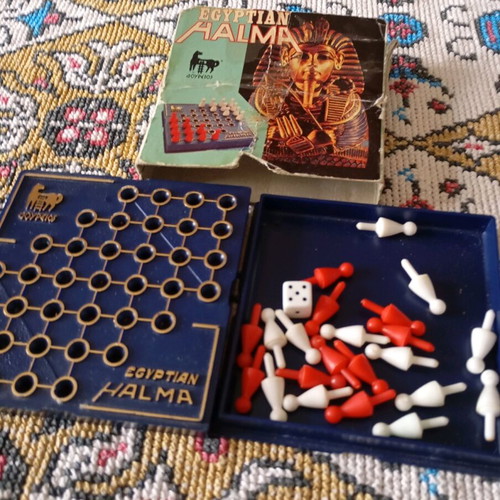 Egyptian Halma board game used from Doureios company