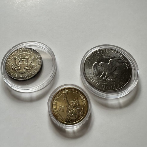 Set of 14 used US coins from various periods