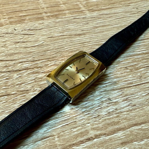 Zenith Cocktail Vintage Watch new old stock, women's, gold tone