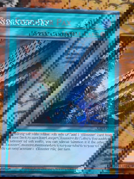 1) Exosister Pax (Super Rare, Yugioh)