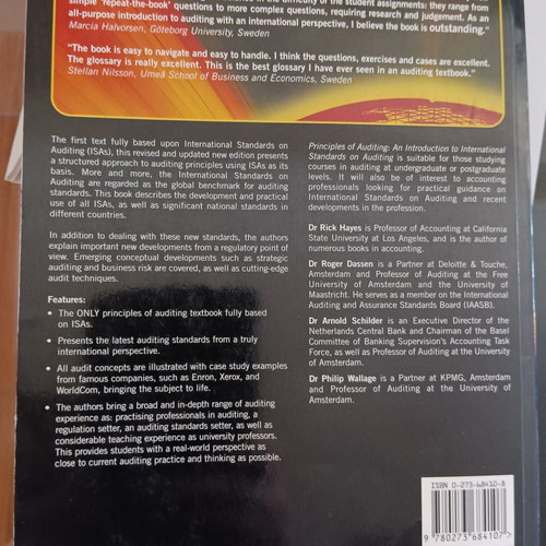 Principles Of Auditing book used