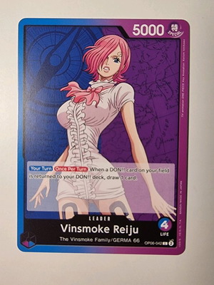 Κάρτα Vinsmoke Reiju One Piece Card Game OP06-042 Leader