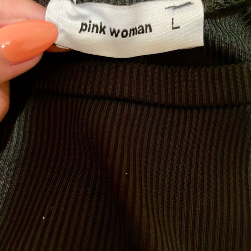 Crop top black size L like new Pink Woman