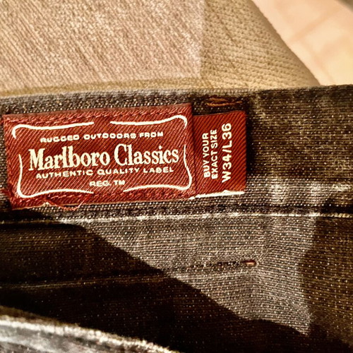 Marlboro Classics vintage black faded jeans used, W34 L36