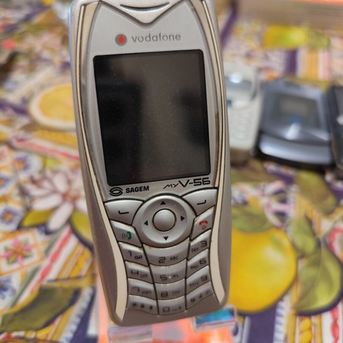 Sagem myV-56 used, silver mobile phone