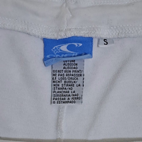 O'Neil mini shorts like new, size small, white