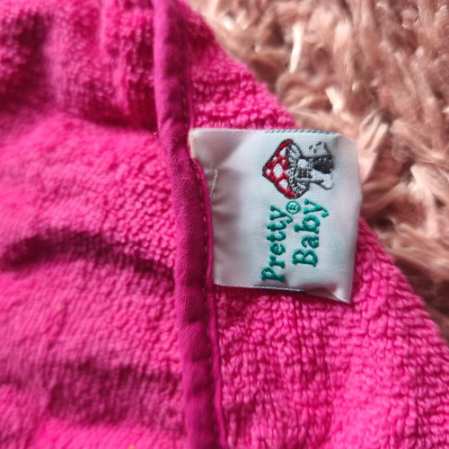 2 terry cotton fuchsia bibs like new
