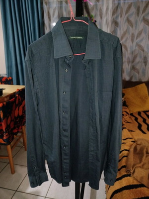 Πουκάμισο Oxford Company Navy Blue σαν καινούργιο, μέγεθος L