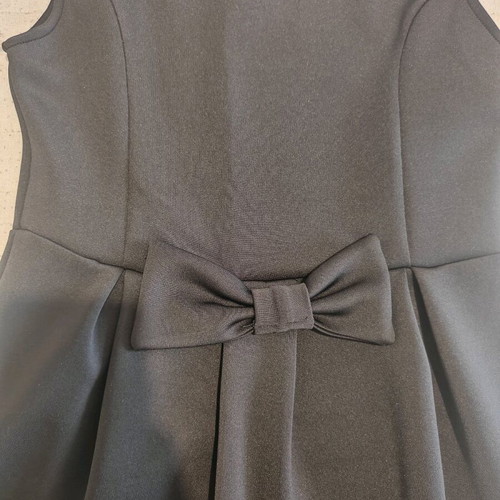 Mini black dress with bow Chatón new, size M