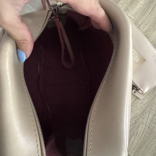 FRNC leather backpack like new, beige