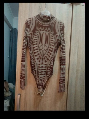 Kim Kardasian bodysuit like new with transparency, size S