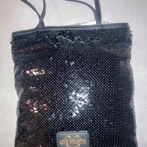 Love Moschino handbag new with black sequins