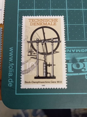 Germany DDR stamp 1985 steam engines like new
