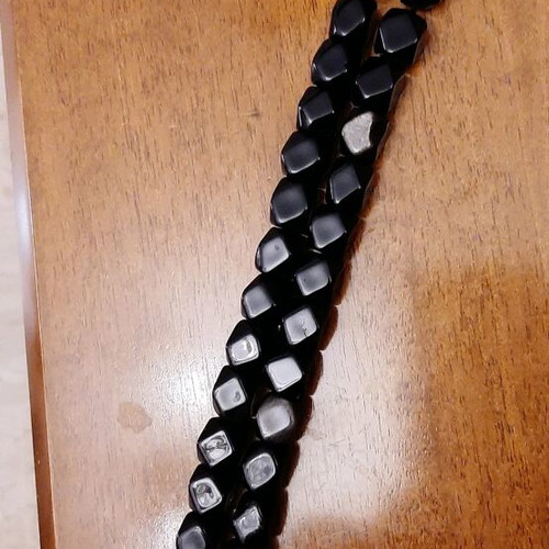 Worry beads made of obsidian new, handmade from Armenia