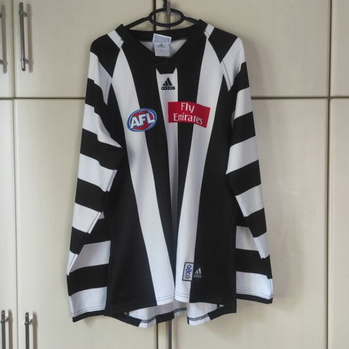 Collingwood Magpies Adidas men's collectible long-sleeve jersey like new
