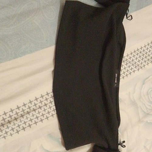 Black top with long sleeves Pink Woman like new, size L