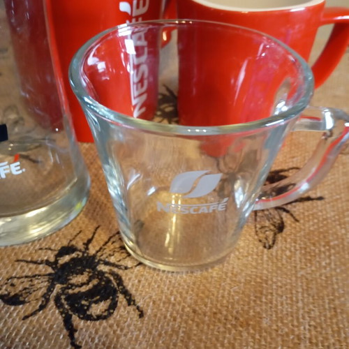 Nescafe glass and cup vintage, like new