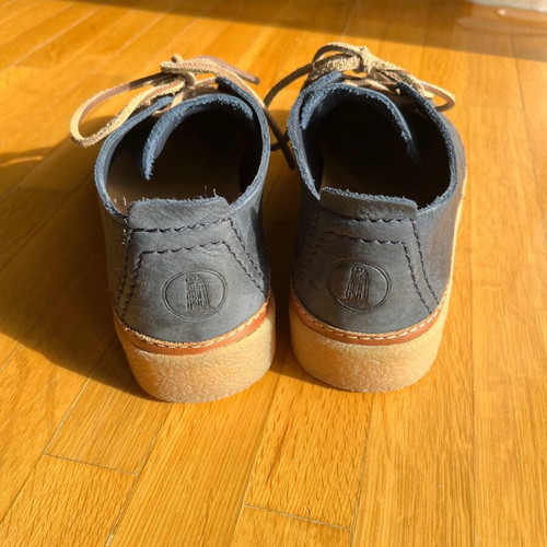 Clarks Clarkwood Low leather shoes size 41.5 like new navy blue