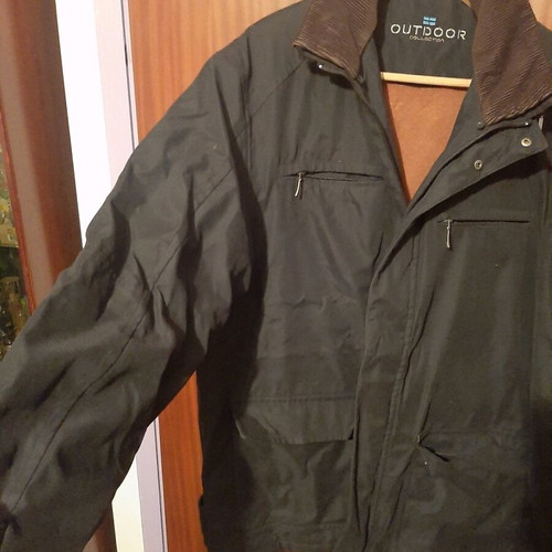 Unisex jacket new, warm, black with removable collar