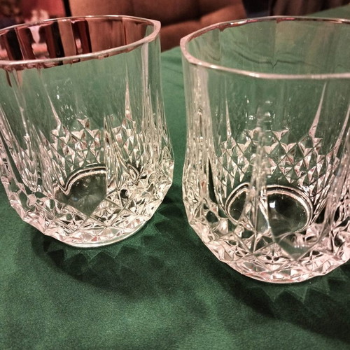 Longchamp crystal whiskey glasses, set of 2