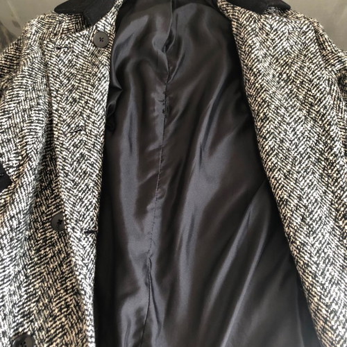Top Shop herringbone coat used, size 38