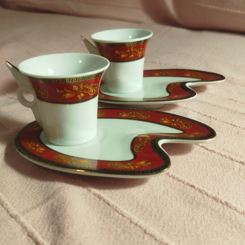 Weider Collection coffee cup and saucer set like new, 2+2 pieces