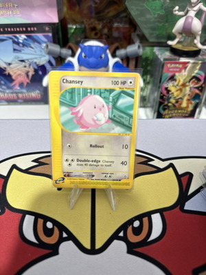 Chansey 69/147 Aquapolis Pokemon E Series Card used, vintage 2002 Nintendo
