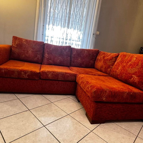 Corner sofa 3-seater with recliner like new