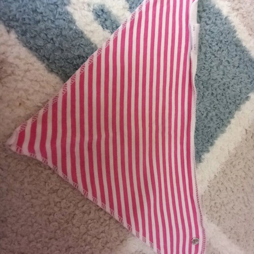 Baby bandana bibs with back button like new