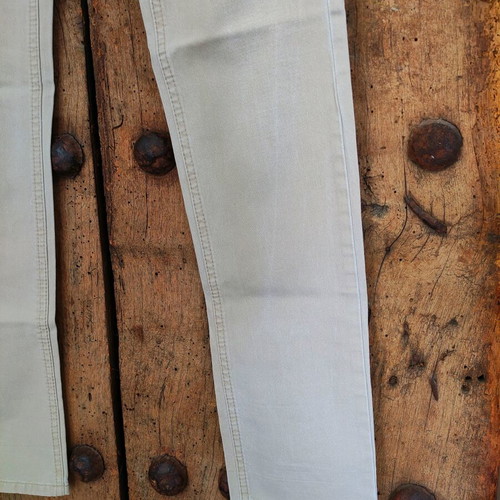 Sisley denim skinny beige jeans used, size 27 Y2K style