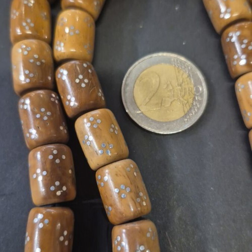 Komboloi new, kukutsi beads 27 pcs, metal inside, 12×15mm
