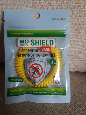 Mo-Shield Band mosquito repellent bracelet new for mosquitoes and gnats