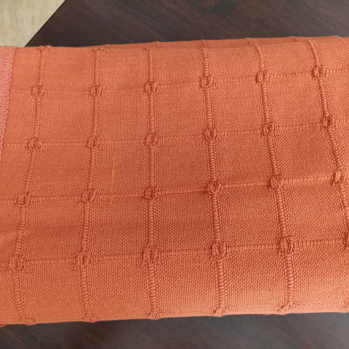 Summer throw set new 2 pieces cotton brick color