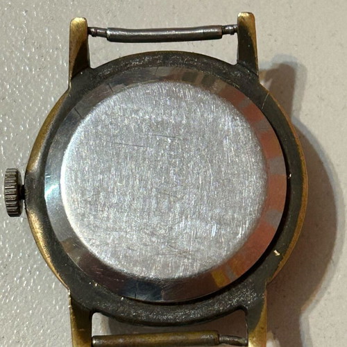 Vintage mechanical ZIM wristwatch like new, men's, white and silver