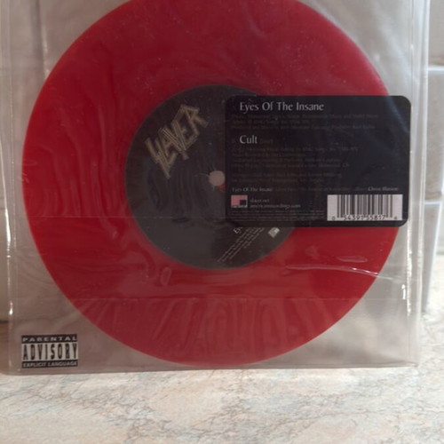 Slayer 7” red vinyl single and DVD new, metal