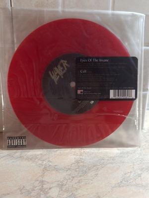 Slayer 7” red vinyl single and DVD new, metal