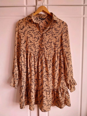 Shein mini dress like new, black and beige, size XS