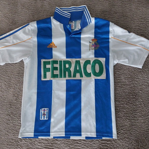 Deportivo La Coruña Adidas FEIRACO 1999-2000 vintage shirt used