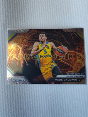 Insert κάρτα Wade Baldwin IV 2023-24 Panini-Prizm Euroleague Basketball καινούργιο