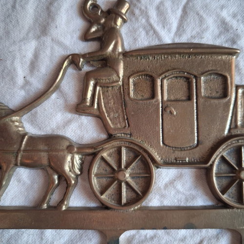 Vintage brass hanger like new, ideal for keys and towels