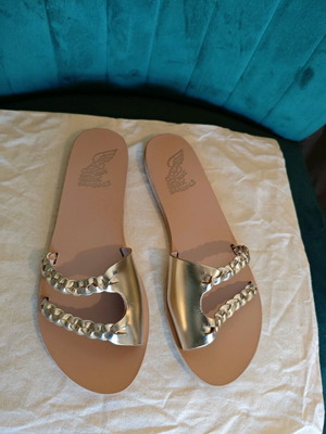 Ancient Greek Sandals sandals brand new, gold color