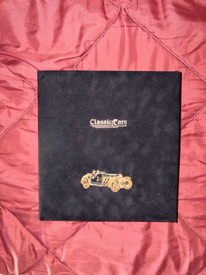Classic Cars Collectible Stamp Album like new with 25 stamps