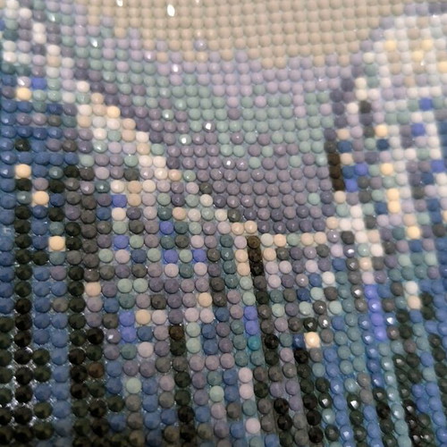 Beaded embroidery round design new