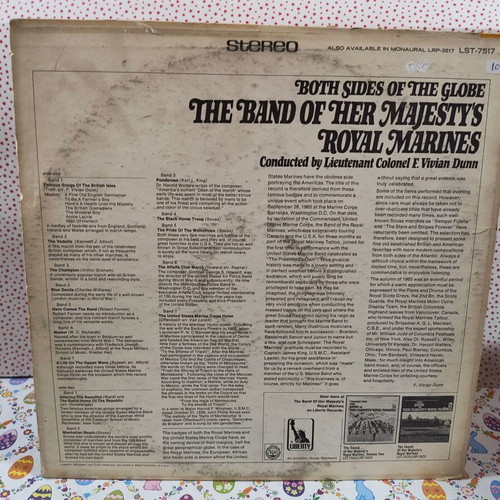 The Band Of Her Majesty's Royal Marines Both Sides Of The Globe vinyl record used