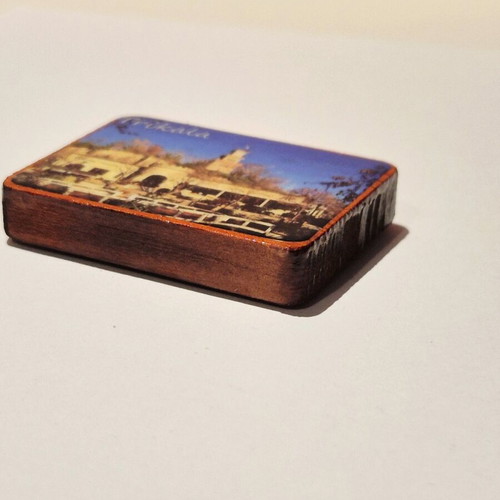 Wooden fridge magnet Trikala new