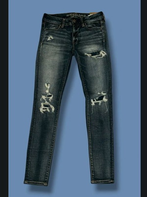 American Eagle Super Stretch Jegging μπλε μέγεθος S 36 καινούργιο