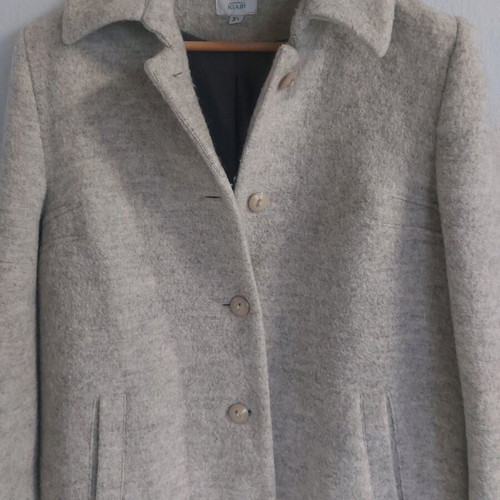 Wool Blend Coat Grey Like New, Size M