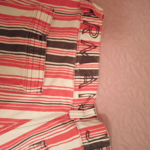 Armani Jeans vintage shorts size M used, white and red