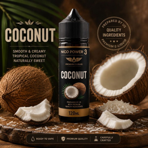 Coconut Niko Power 3 120ml e-liquid new